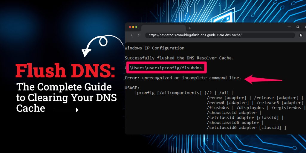 Flush DNS Clearing Your DNS Cache